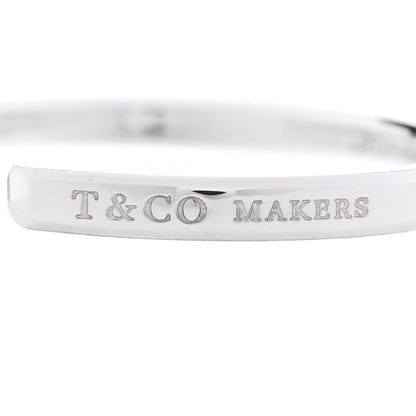 Tiffany Sterling Silver Narrow Makers Cuff Bracelet 4 of 6