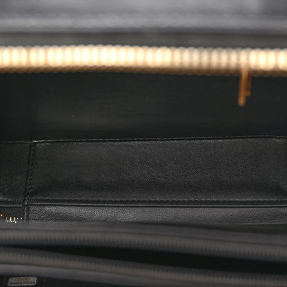 Chanel Goatskin Quilted Medium CC Filigree Vanity Case Black 5 of 12