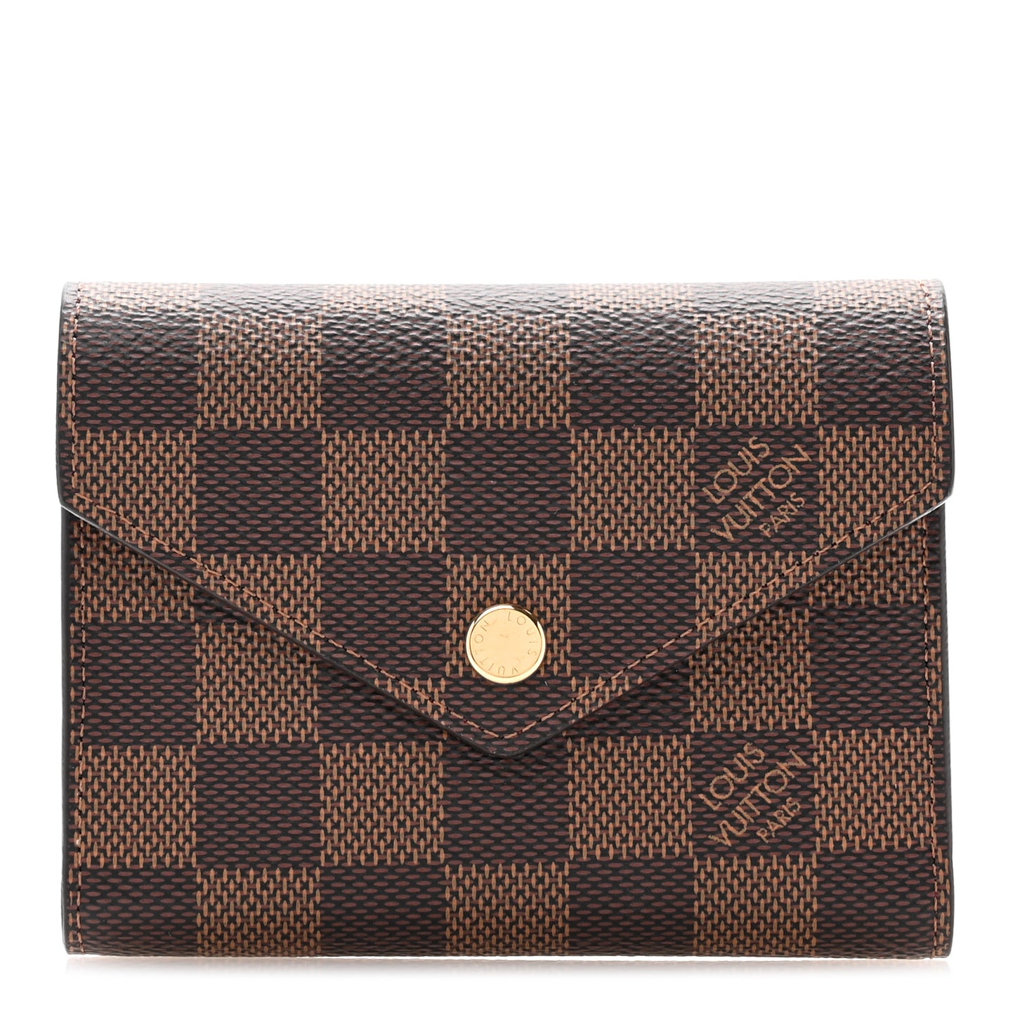 Damier Ebene Victorine Wallet Cherry