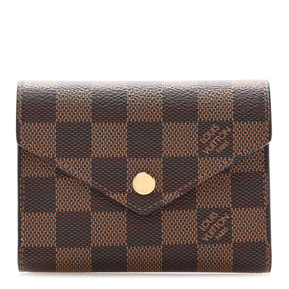 Louis Vuitton Damier Ebene Victorine Wallet Cherry 1 of 7