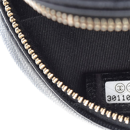 Chanel Lambskin Quilted Round Filigree Chain Around Crossbody Black 9 of 10