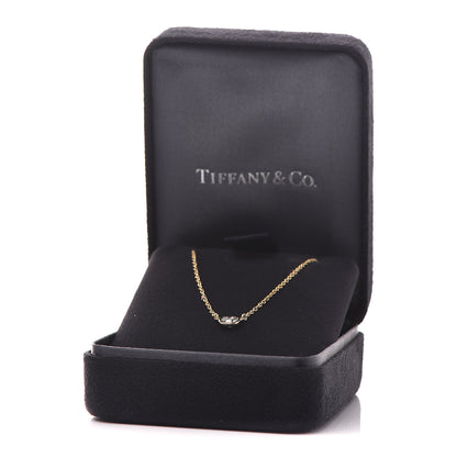 Tiffany 18K Yellow Gold Diamond .28ct Elsa Peretti Diamonds by the Yard Pendant Necklace 7 of 7