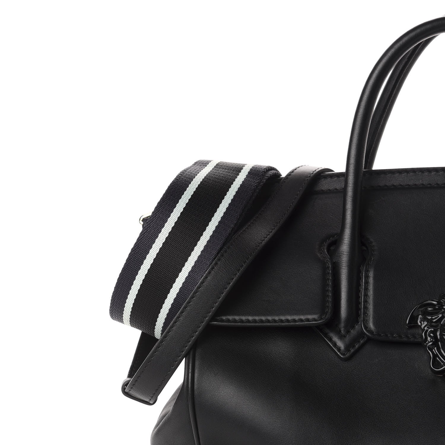 Versace Calfskin Large Palazzo Empire Bag Black 12 of 13