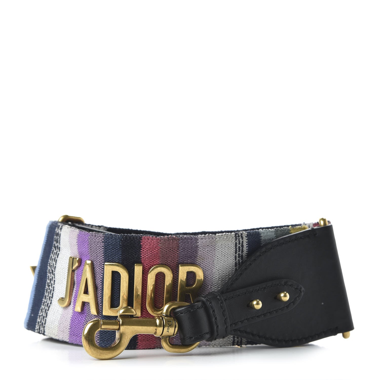 Christian Dior Canvas Embroidered Studded Rainbow J’Adior Shoulder Strap 1 of 4