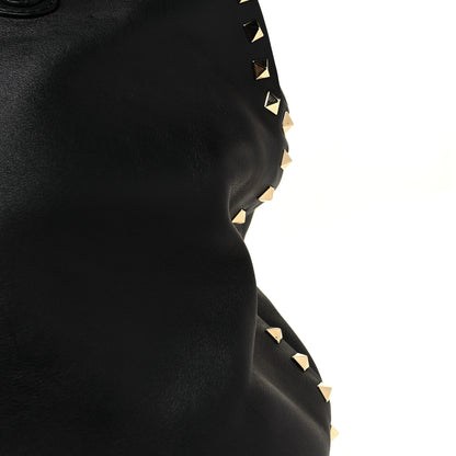 Valentino Garavani Vitello Rockstud Dome Satchel Black 18 of 23