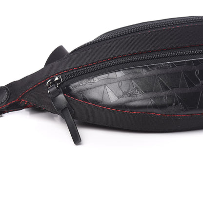 Christian Louboutin Calfskin Pyramid Embossed Parisnyc Belt Bag Black 6 of 8