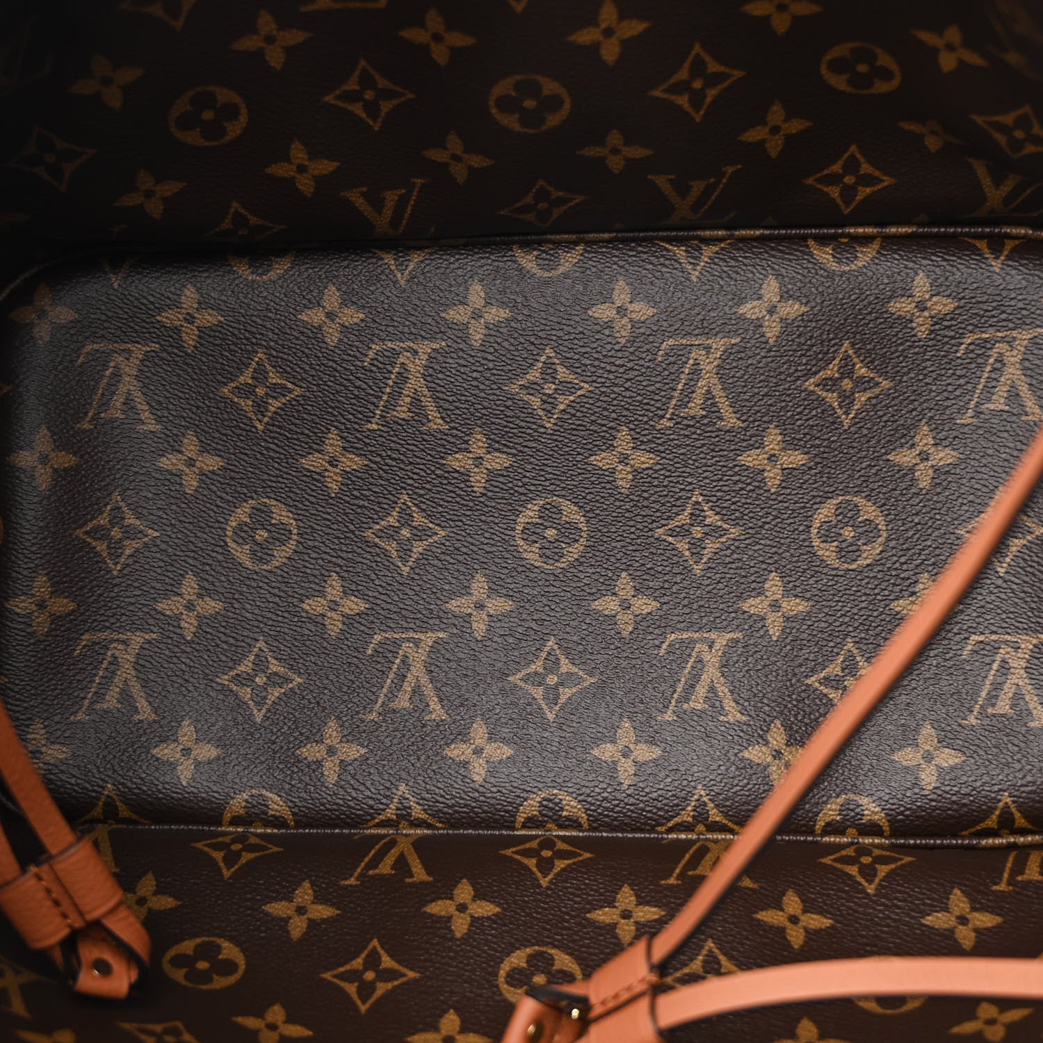 Louis Vuitton Monogram Calfskin Neo Neverfull Inside Out MM Tan 9 of 19
