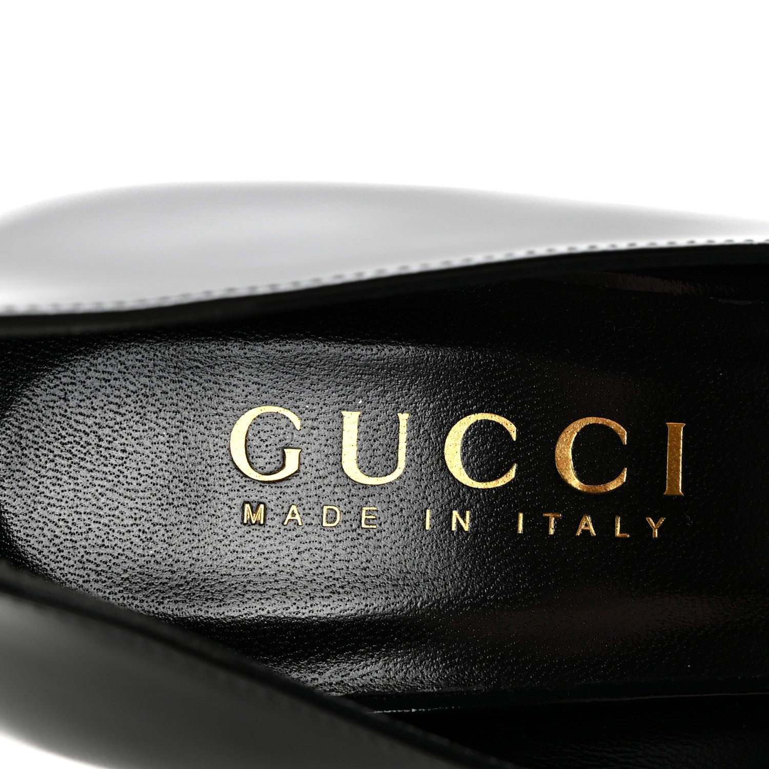 Gucci Shiny Calfskin Horsebit Signora 85mm Pumps 39 Black 8 of 10