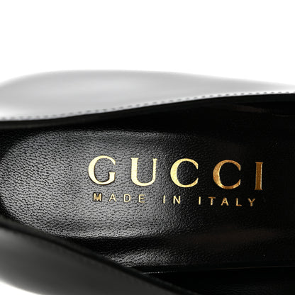 Gucci Shiny Calfskin Horsebit Signora 85mm Pumps 39 Black 8 of 10