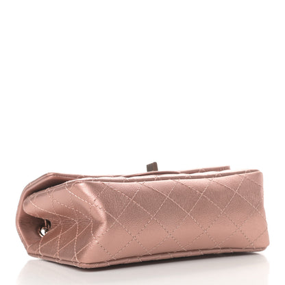 Chanel Metallic Grained Calfskin Quilted 2.55 Reissue Mini Flap Copper Pink 4 of 9