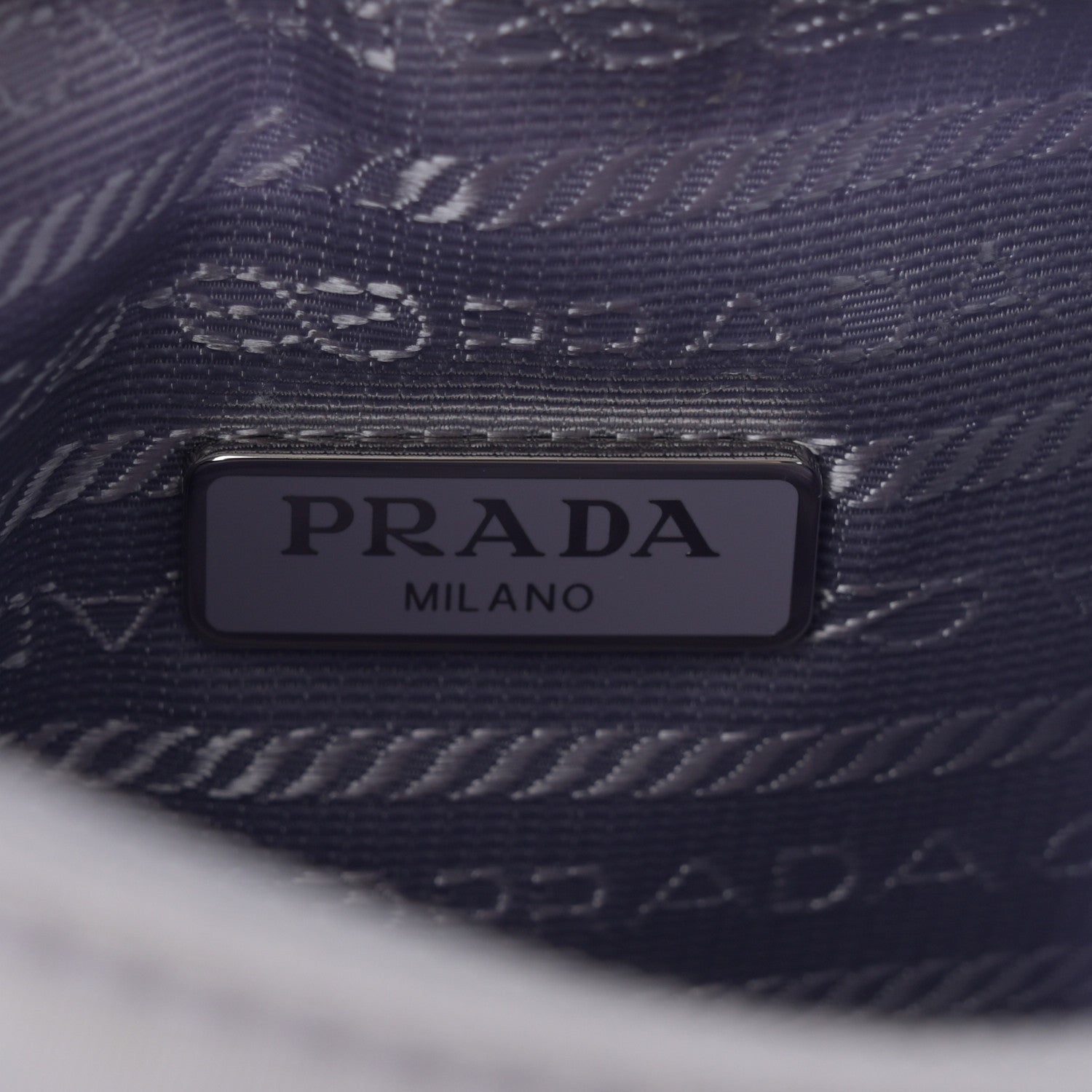Prada Re-Nylon Saffiano Mini Re-Edition 2000 Bag  Glicine 6 of 12