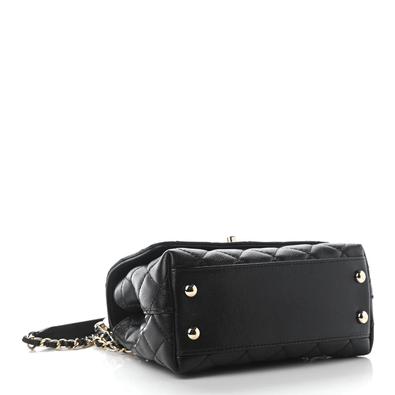 Chanel Caviar Quilted Extra Mini Coco Handle Flap Black 4 of 9
