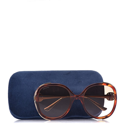 Gucci Round Frame Injected GG0226S Sunglasses Brown 8 of 8