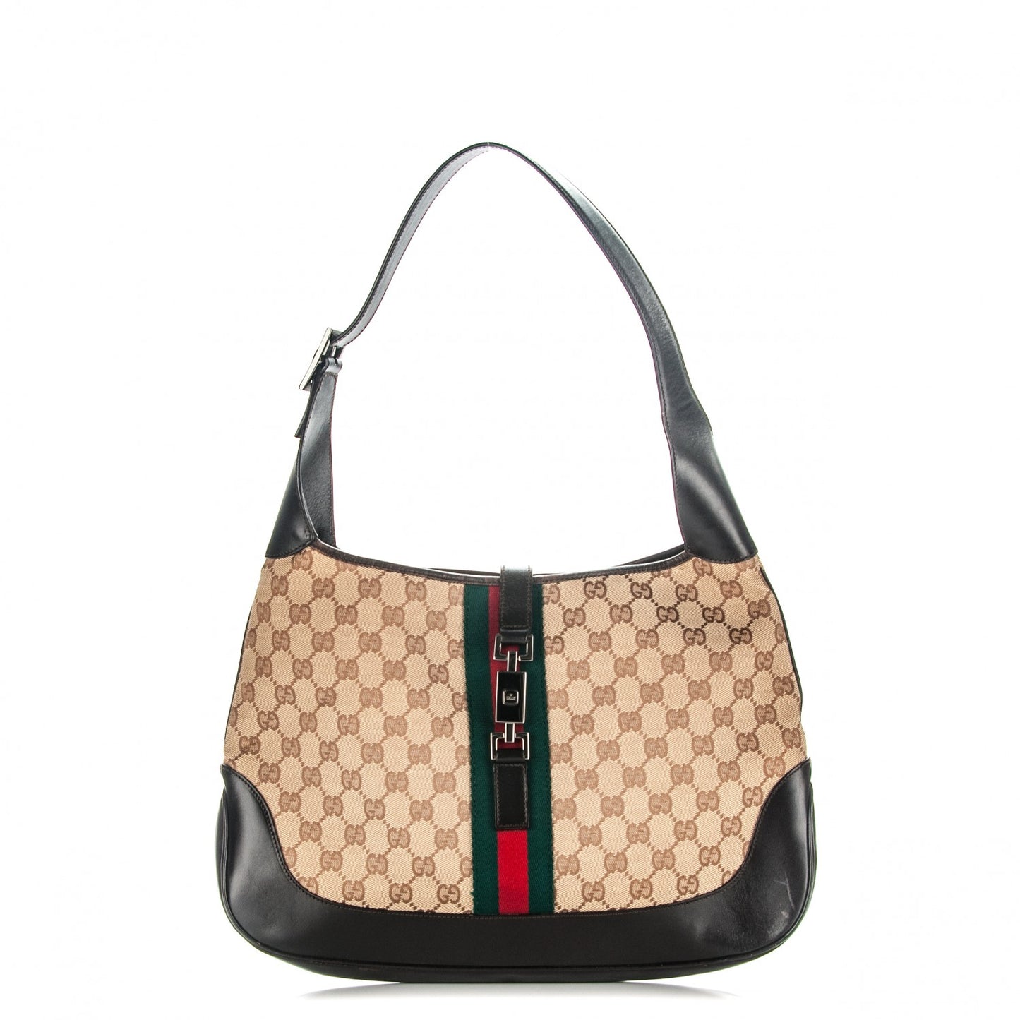 Monogram Web Jackie O Hobo Dark Brown