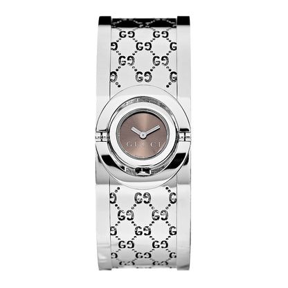Gucci Stainless Steel 23mm Twirl Quartz Watch Brown 1 of 7