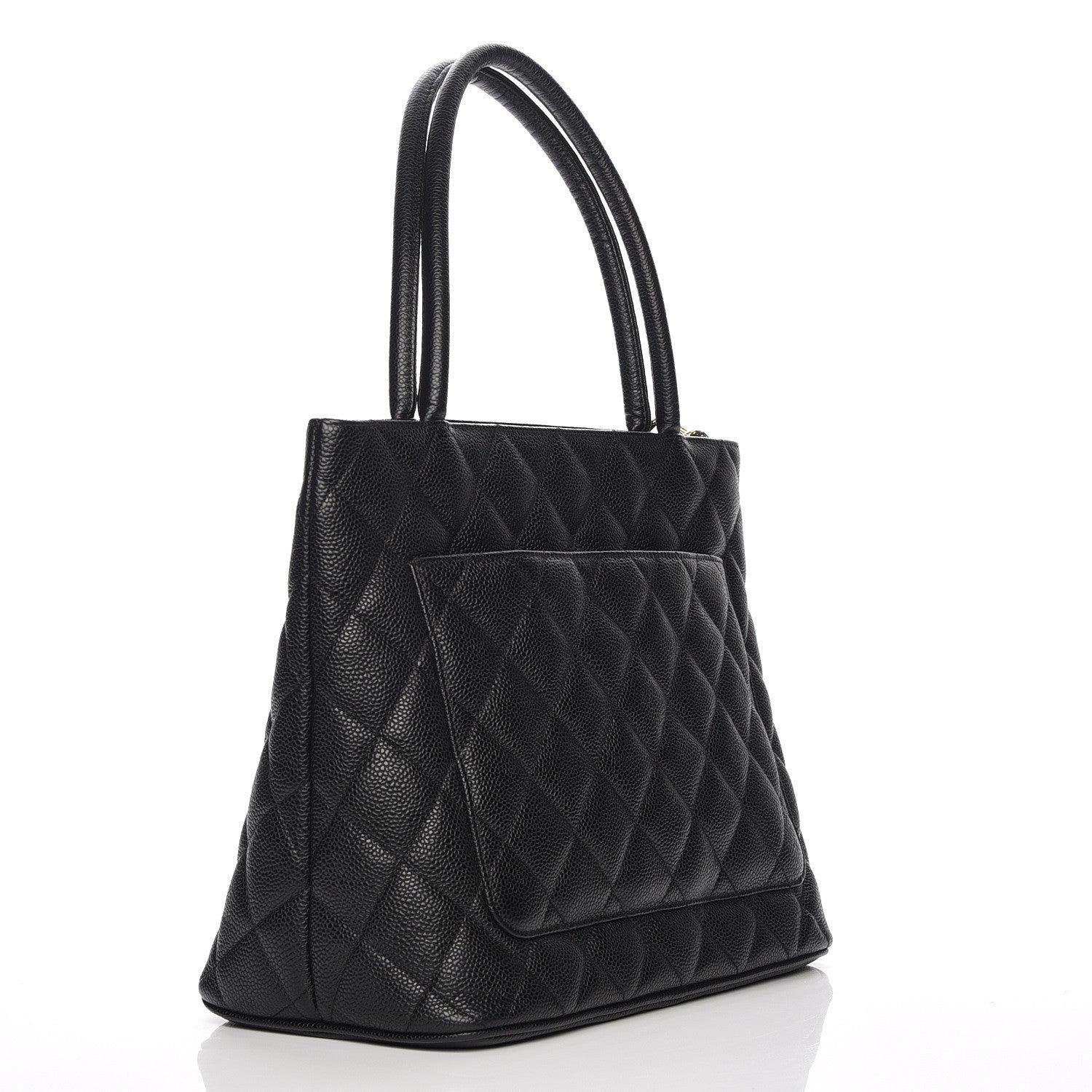 Chanel Caviar Quilted Medallion Tote Black 3 of 7