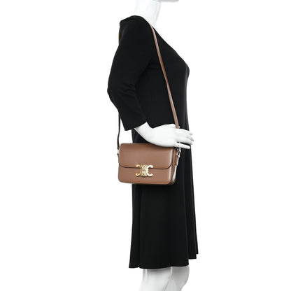 Celine Shiny Calfskin Teen Triomphe Bronze 2 of 14