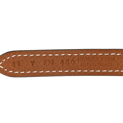 Hermes Epsom Swift 13mm Focus Belt 85 34 Gold Black 3 of 6
