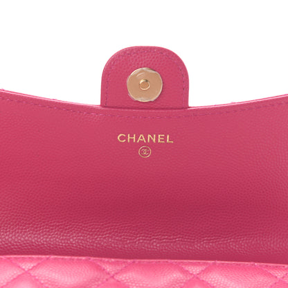 Chanel Caviar Quilted Flap Phone Holder With Chain Pink 7 of 13