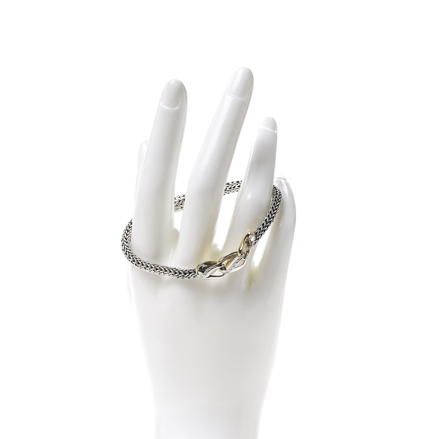 Sterling Silver 18K Yellow Gold Reversible Asli Classic Chain Clasp Bracelet