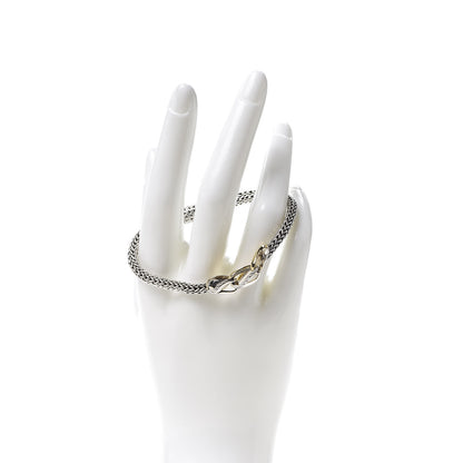 John Hardy Sterling Silver 18K Yellow Gold Reversible Asli Classic Chain Clasp Bracelet 2 of 6