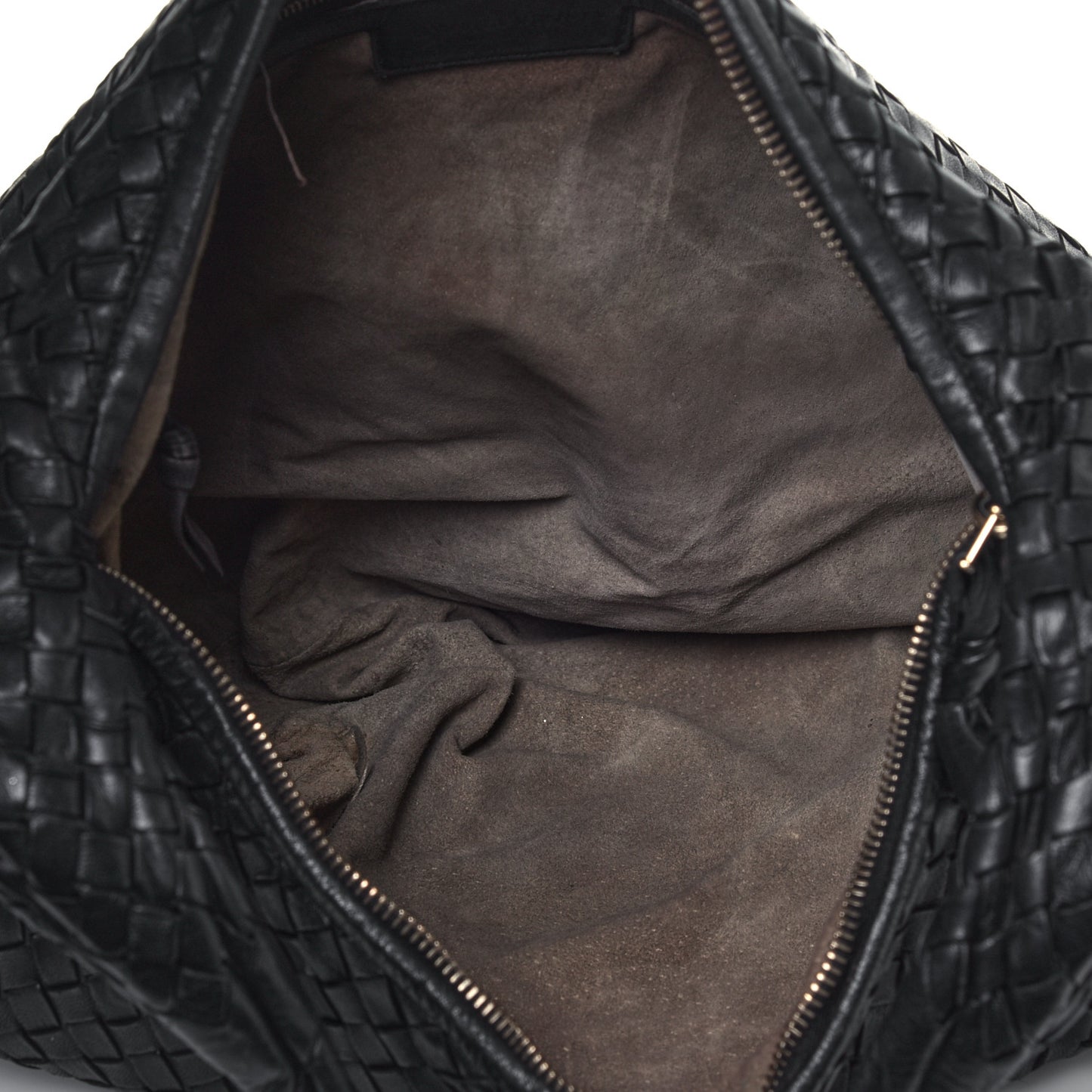 Nappa Intrecciato Large Veneta Hobo Black