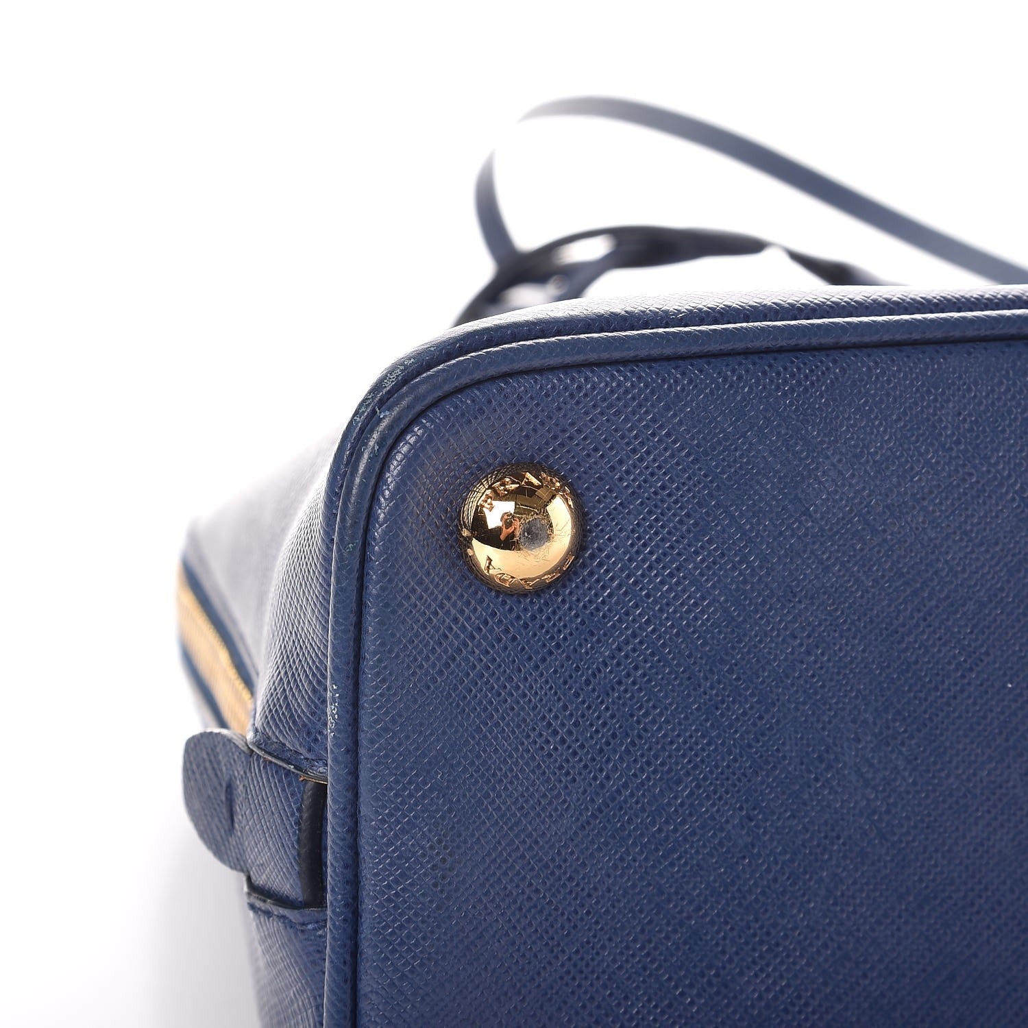 Prada Saffiano Lux Small Promenade Tote Bluette 12 of 17