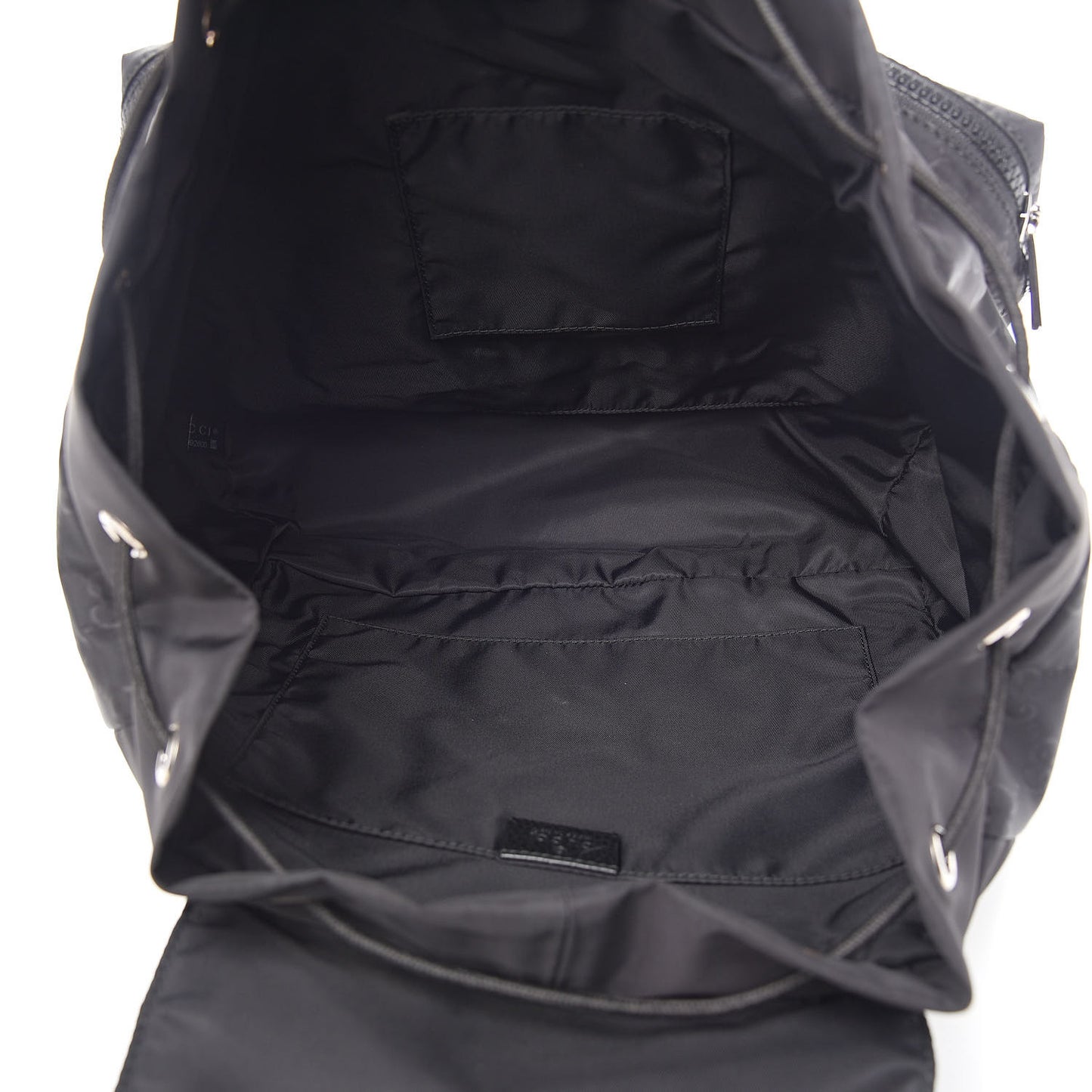 Nylon Monogram Small Single Buckle Backpack Black