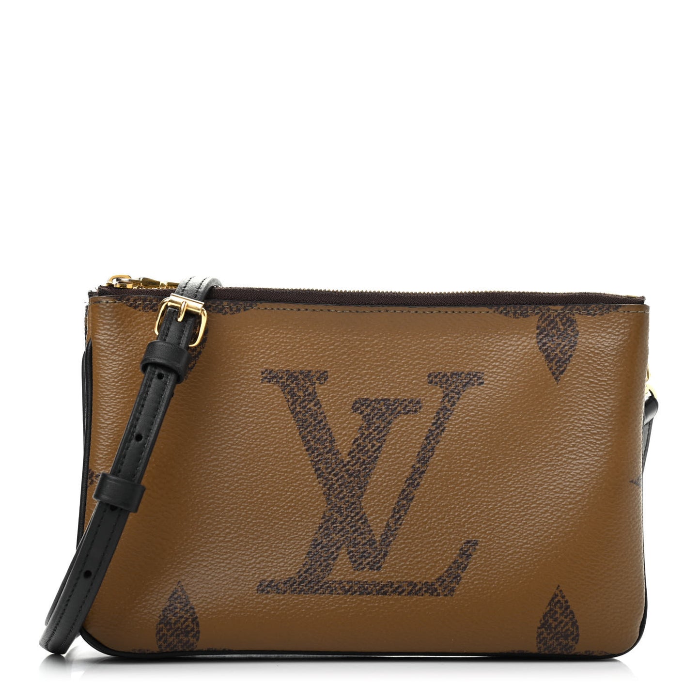 Reverse Monogram Giant Double Zip Pochette