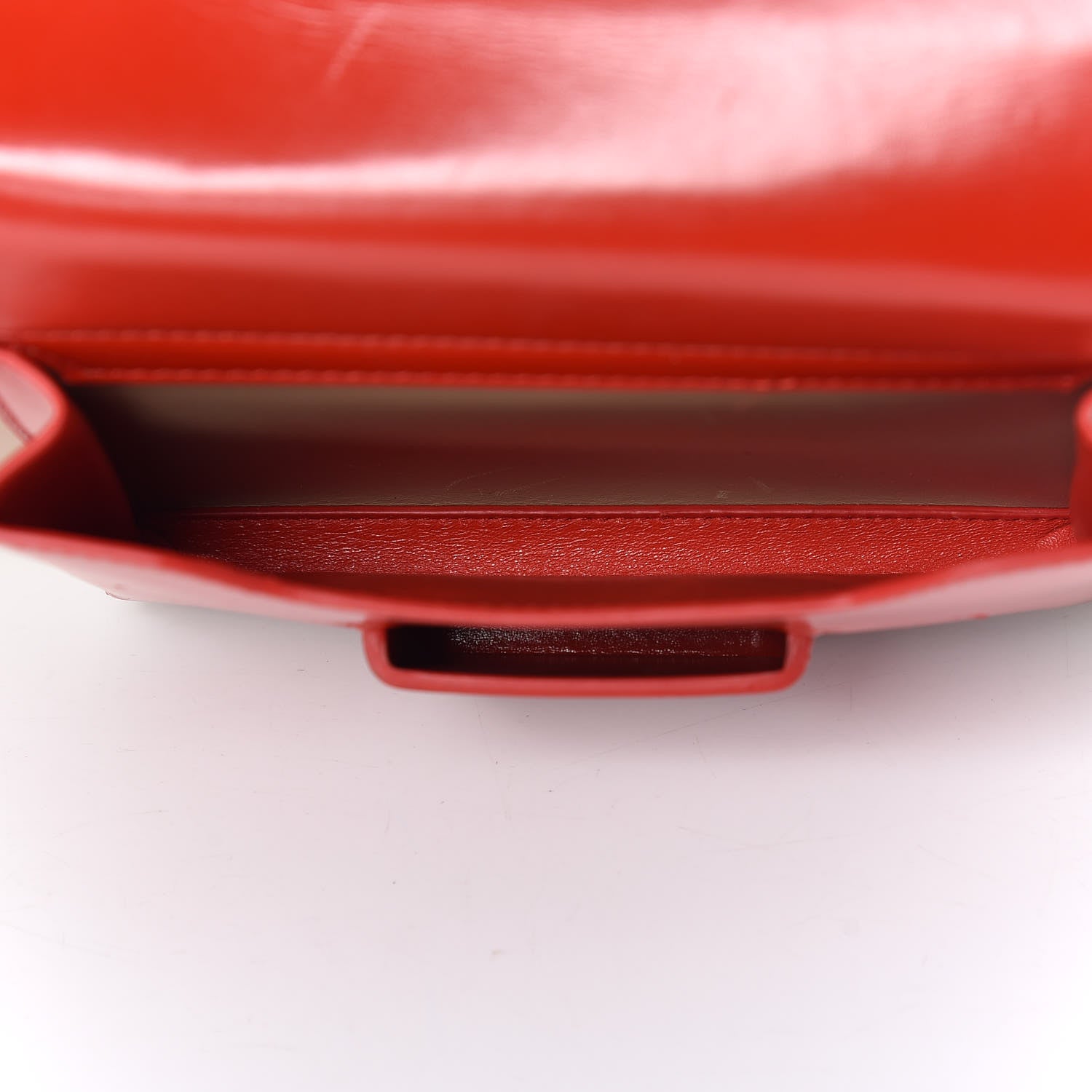 Balenciaga Calfskin Bal58 Shoulder Bag Red 6 of 18