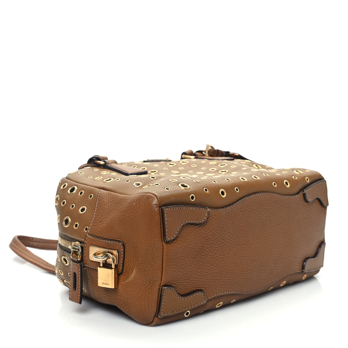 Vitello Daino Grommet Satchel Bruciato