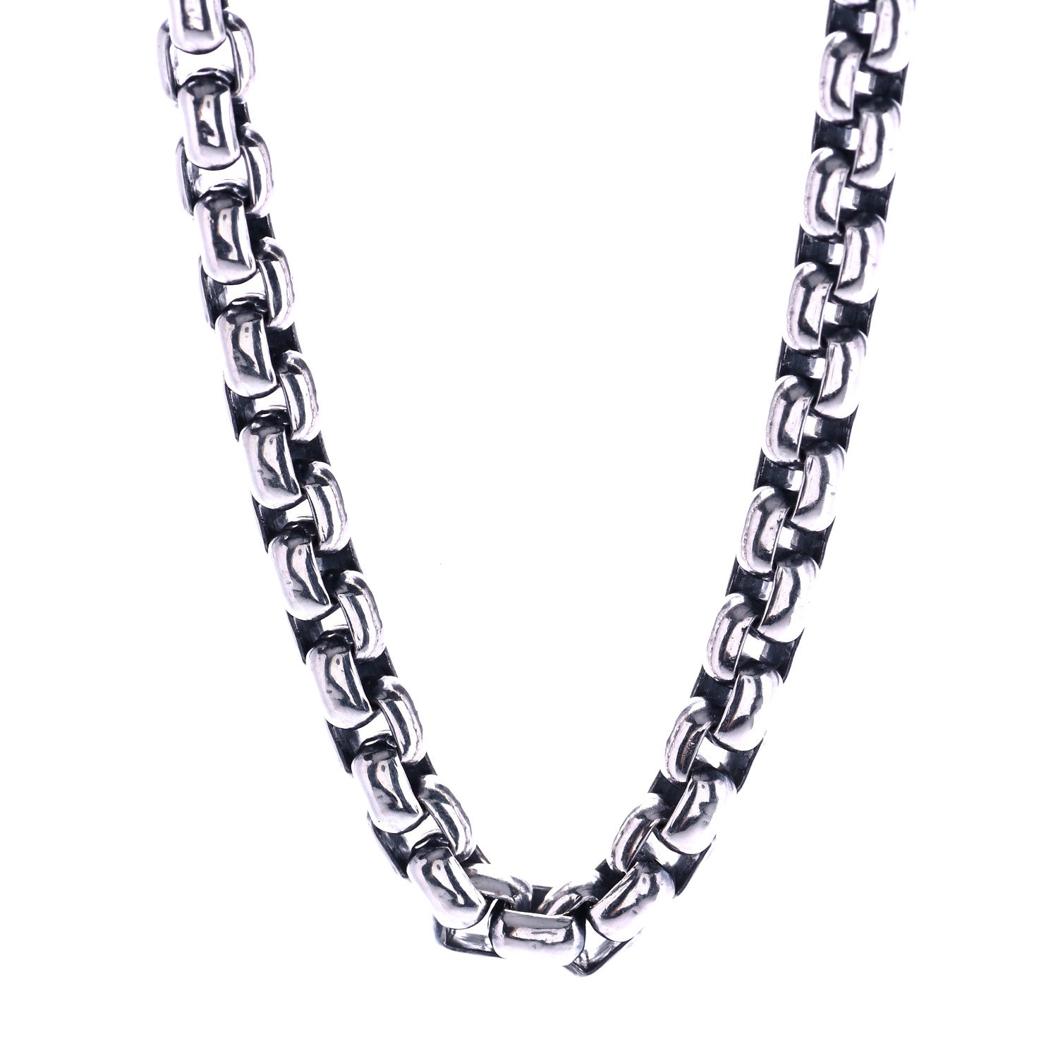 David Yurman Sterling Silver 4.8mm Box Chain Necklace 22" 1 of 6