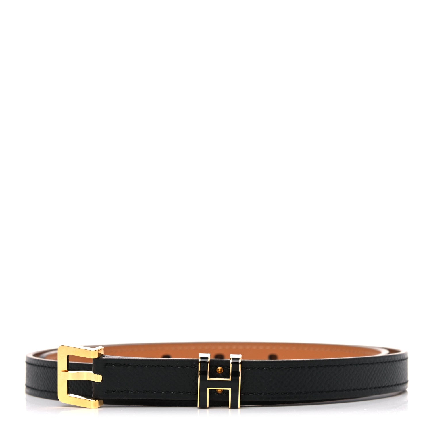 Hermes Epsom 15mm Pop H Belt 75 Black 1 of 6