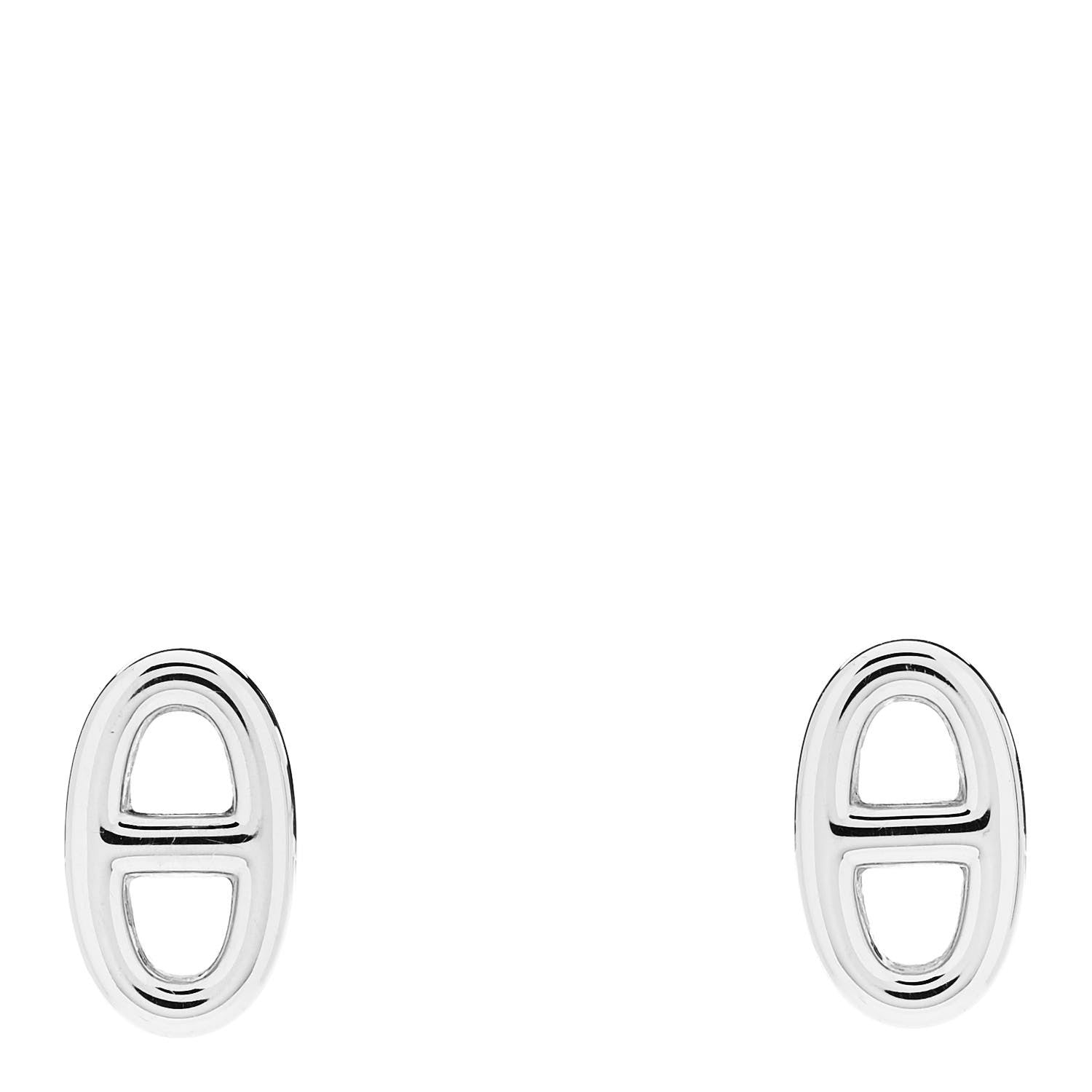 Hermes Sterling Silver TPM Farandole Earrings 1 of 5