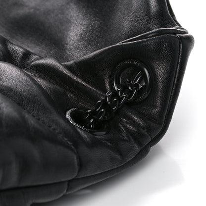 Saint Laurent Lambskin Quilted Small Loulou Puffer Monogram Chain Satchel Black 12 of 13
