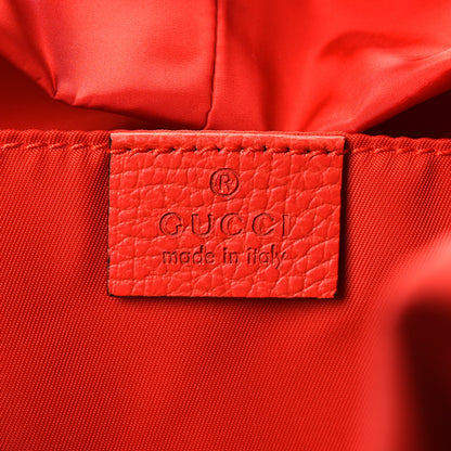 Gucci Nylon Monogram Small Single Buckle Backpack Red 6 of 12