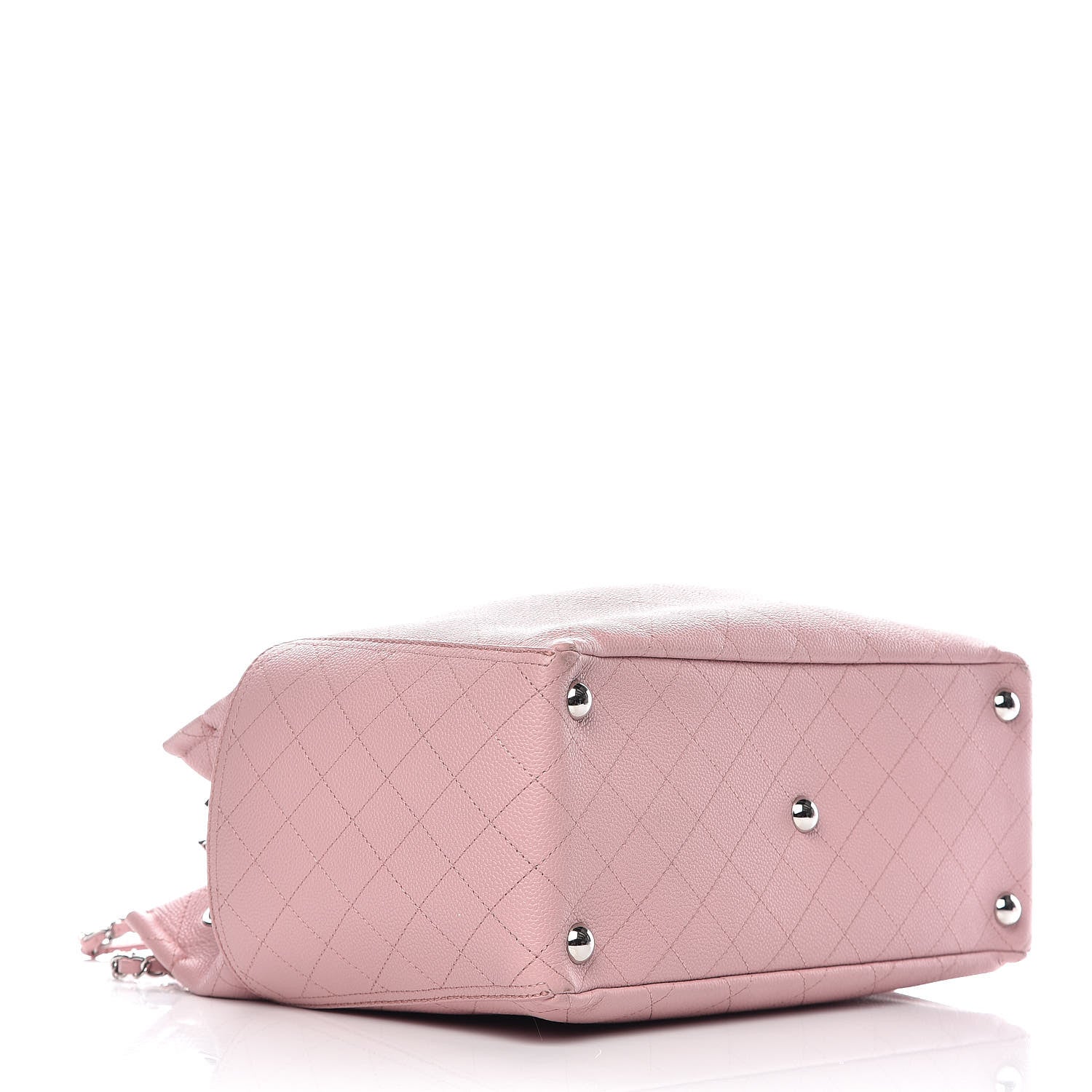 Chanel Grained Calfskin Small CC Pocket Tote Pink 4 of 12