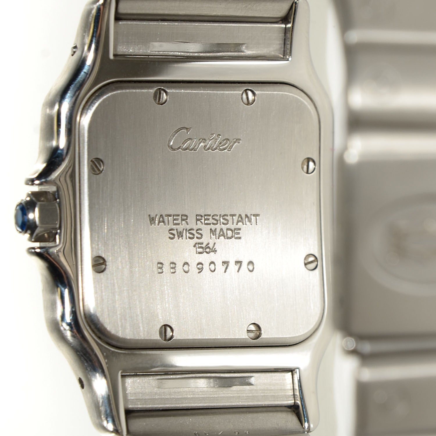 Cartier Stainless Steel 29mm Santos De Galbee Quartz Watch 5 of 6