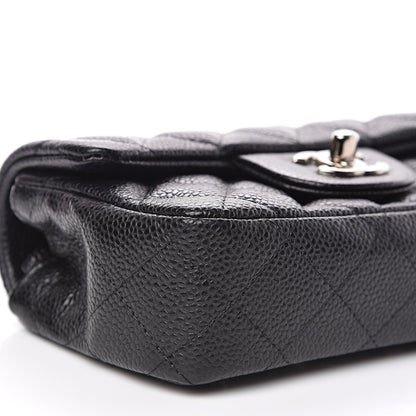 Chanel Metallic Caviar Quilted Extra Mini Flap Black 8 of 11