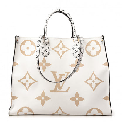 Louis Vuitton Monogram Giant Onthego GM Kaki Beige 1 of 14