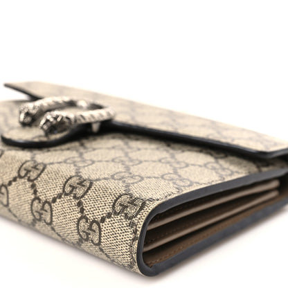 Gucci GG Supreme Monogram Mini Dionysus Chain Wallet Beige Taupe 9 of 9