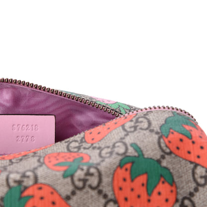 Gucci GG Supreme Monogram Strawberry Cosmetic Case 6 of 11