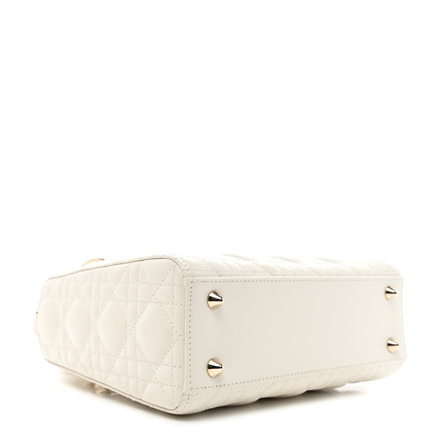Christian Dior Lambskin Cannage Small My ABCDior Lady Dior White 4 of 19