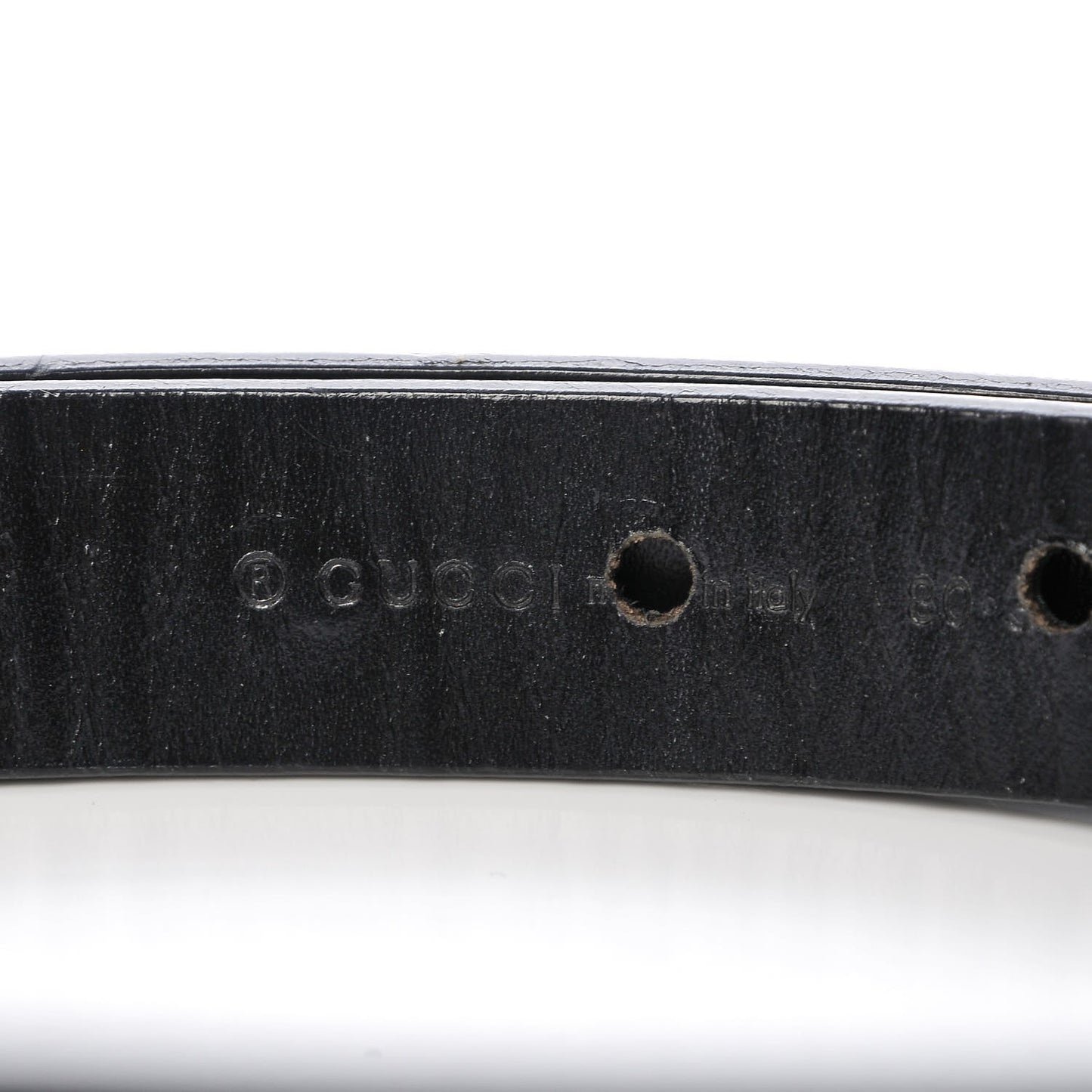 Calfskin Interlocking G Belt 80 32 Black