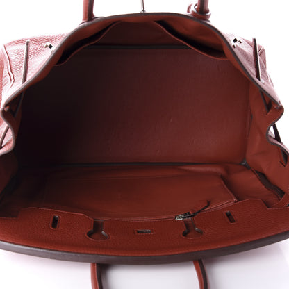Hermes Taurillon Clemence Birkin 35 Brique 5 of 14
