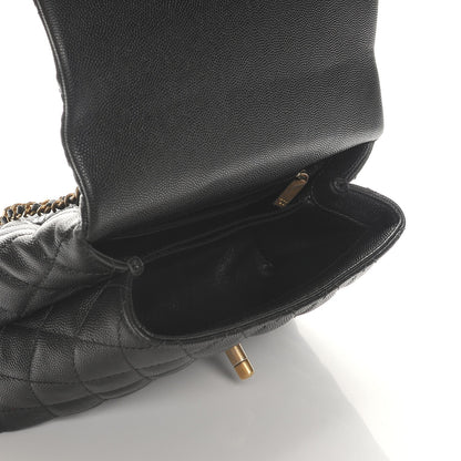 Chanel Caviar Lizard Quilted Mini Coco Handle Flap Black 5 of 7