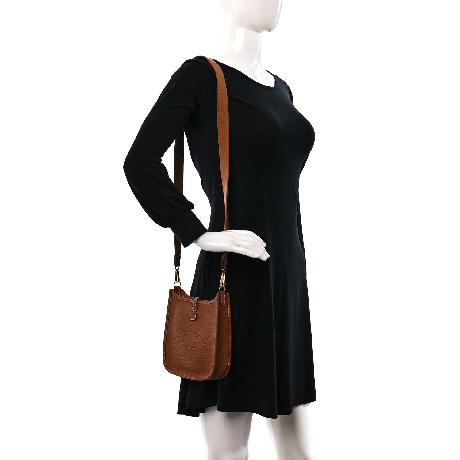Hermes Taurillon Clemence Amazone Evelyne TPM Gold 3 of 10