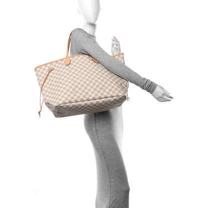 Louis Vuitton Damier Azur Neo Neverfull GM Rose Ballerine 2 of 11