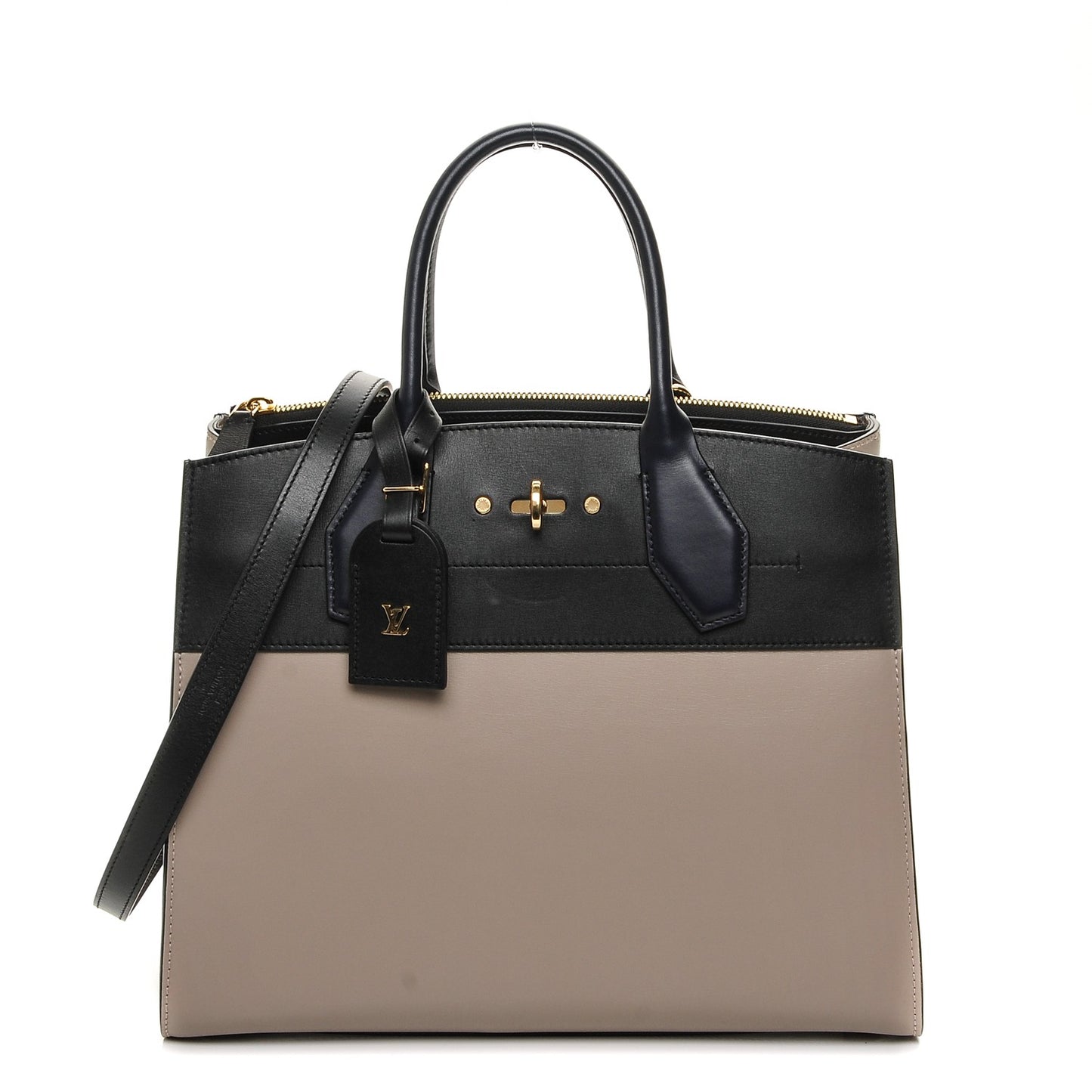 Calfskin City Steamer MM Gris Black