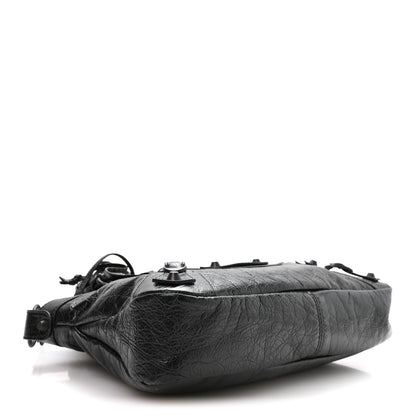 Balenciaga Agneau Arena Classic Hardware Le City First Bag Black 5 of 11